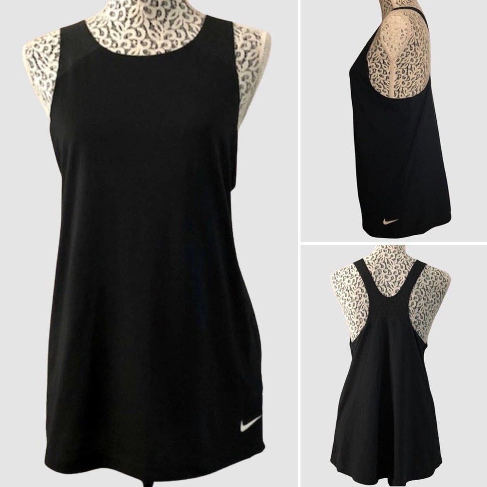 Nike Breathe Racerback Workout Tank Top Black, EUC - Size Small